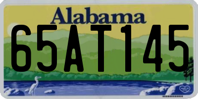 AL license plate 65AT145