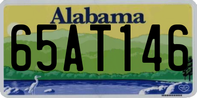 AL license plate 65AT146