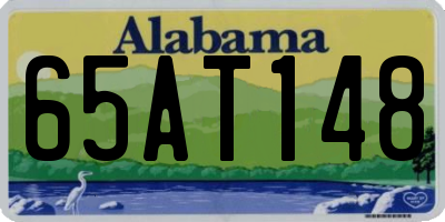 AL license plate 65AT148