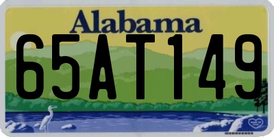 AL license plate 65AT149