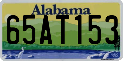 AL license plate 65AT153