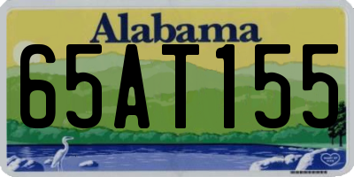 AL license plate 65AT155