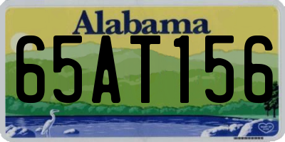AL license plate 65AT156
