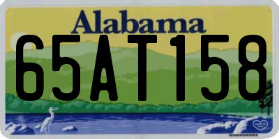 AL license plate 65AT158