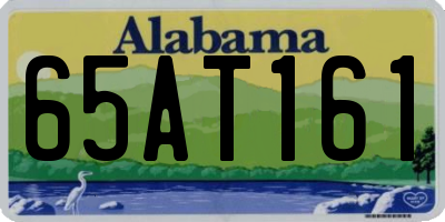 AL license plate 65AT161