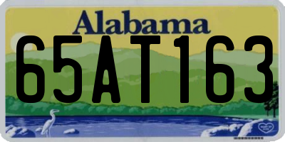 AL license plate 65AT163