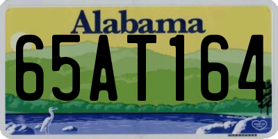 AL license plate 65AT164