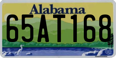AL license plate 65AT168