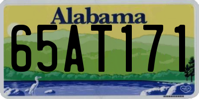 AL license plate 65AT171