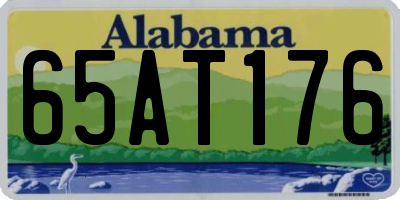 AL license plate 65AT176