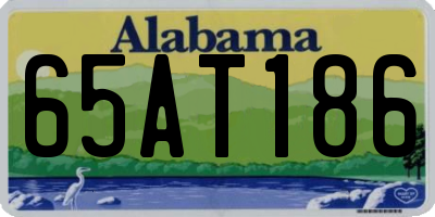 AL license plate 65AT186