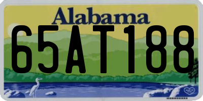 AL license plate 65AT188
