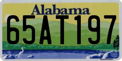 AL license plate 65AT197