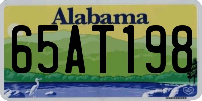 AL license plate 65AT198
