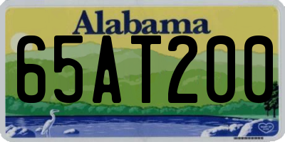 AL license plate 65AT200