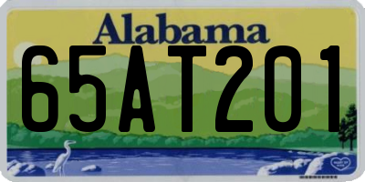 AL license plate 65AT201