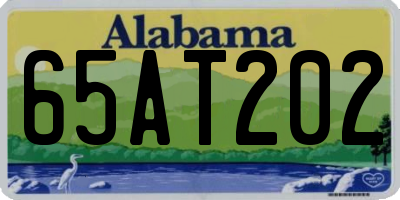 AL license plate 65AT202