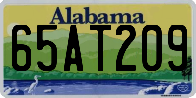 AL license plate 65AT209