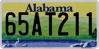 AL license plate 65AT211