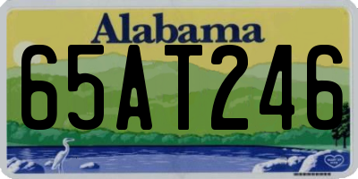 AL license plate 65AT246