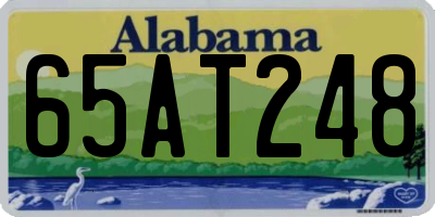 AL license plate 65AT248