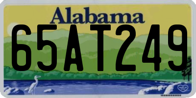 AL license plate 65AT249