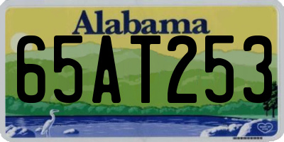 AL license plate 65AT253