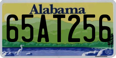 AL license plate 65AT256