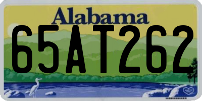 AL license plate 65AT262