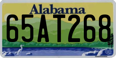 AL license plate 65AT268