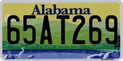 AL license plate 65AT269