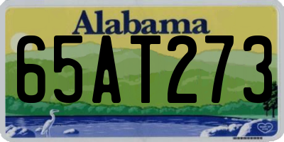AL license plate 65AT273