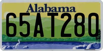 AL license plate 65AT280