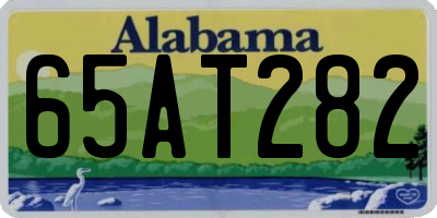 AL license plate 65AT282