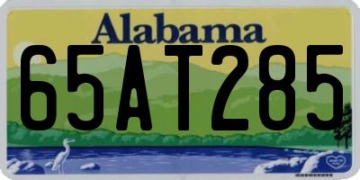 AL license plate 65AT285