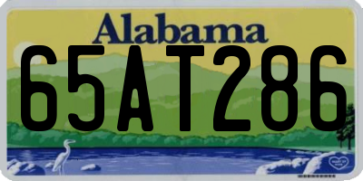 AL license plate 65AT286