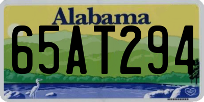 AL license plate 65AT294