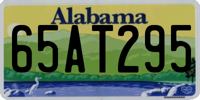 AL license plate 65AT295