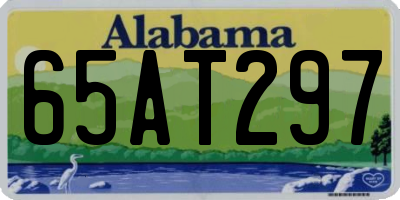 AL license plate 65AT297