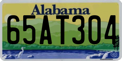 AL license plate 65AT304