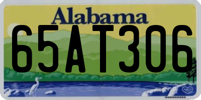 AL license plate 65AT306