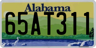 AL license plate 65AT311