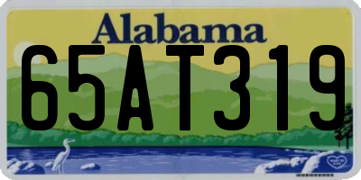 AL license plate 65AT319