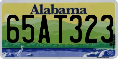 AL license plate 65AT323