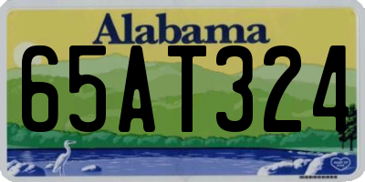AL license plate 65AT324