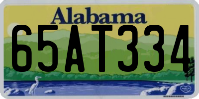 AL license plate 65AT334