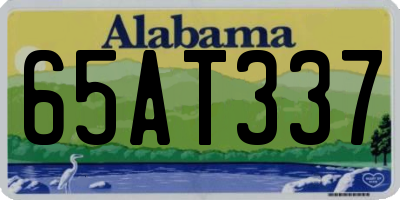 AL license plate 65AT337