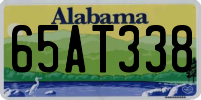AL license plate 65AT338