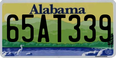 AL license plate 65AT339