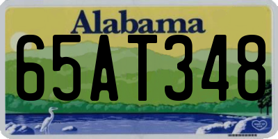 AL license plate 65AT348